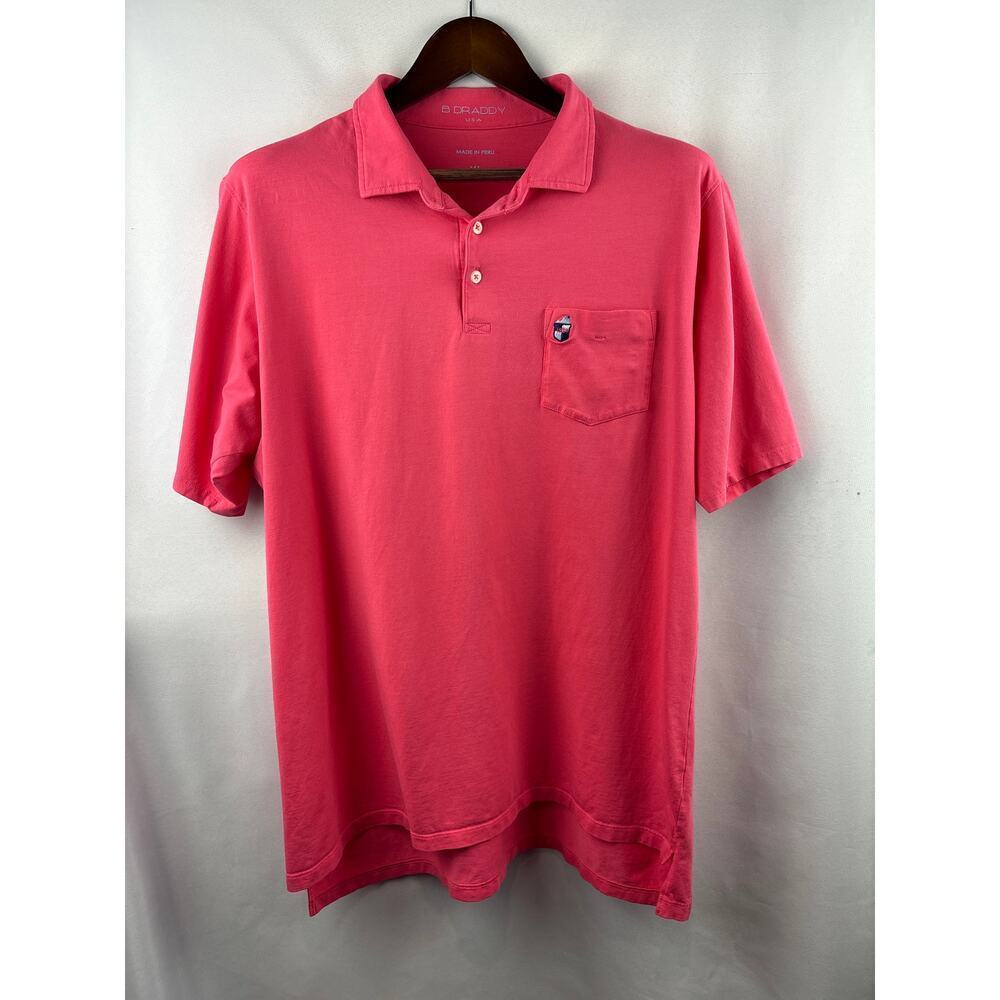 Men’s B. Draddy XL Coral Gold Polo Shirt